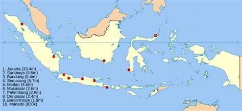 List of metropolitan areas in Indonesia .